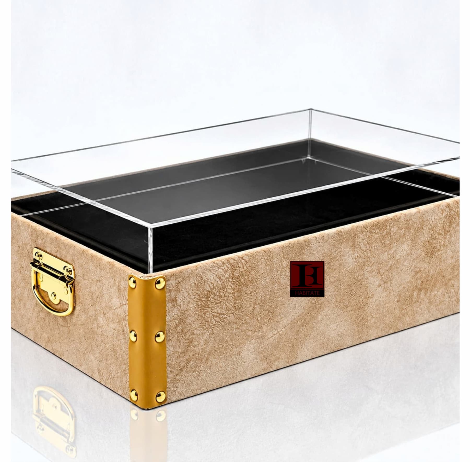 Beige Acrylic Gift Box