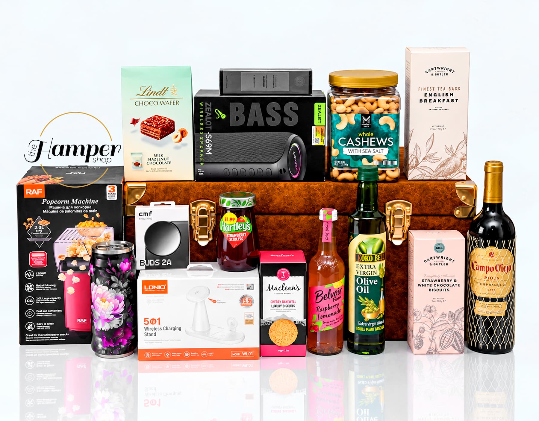 Family Christmas Hamper, open.