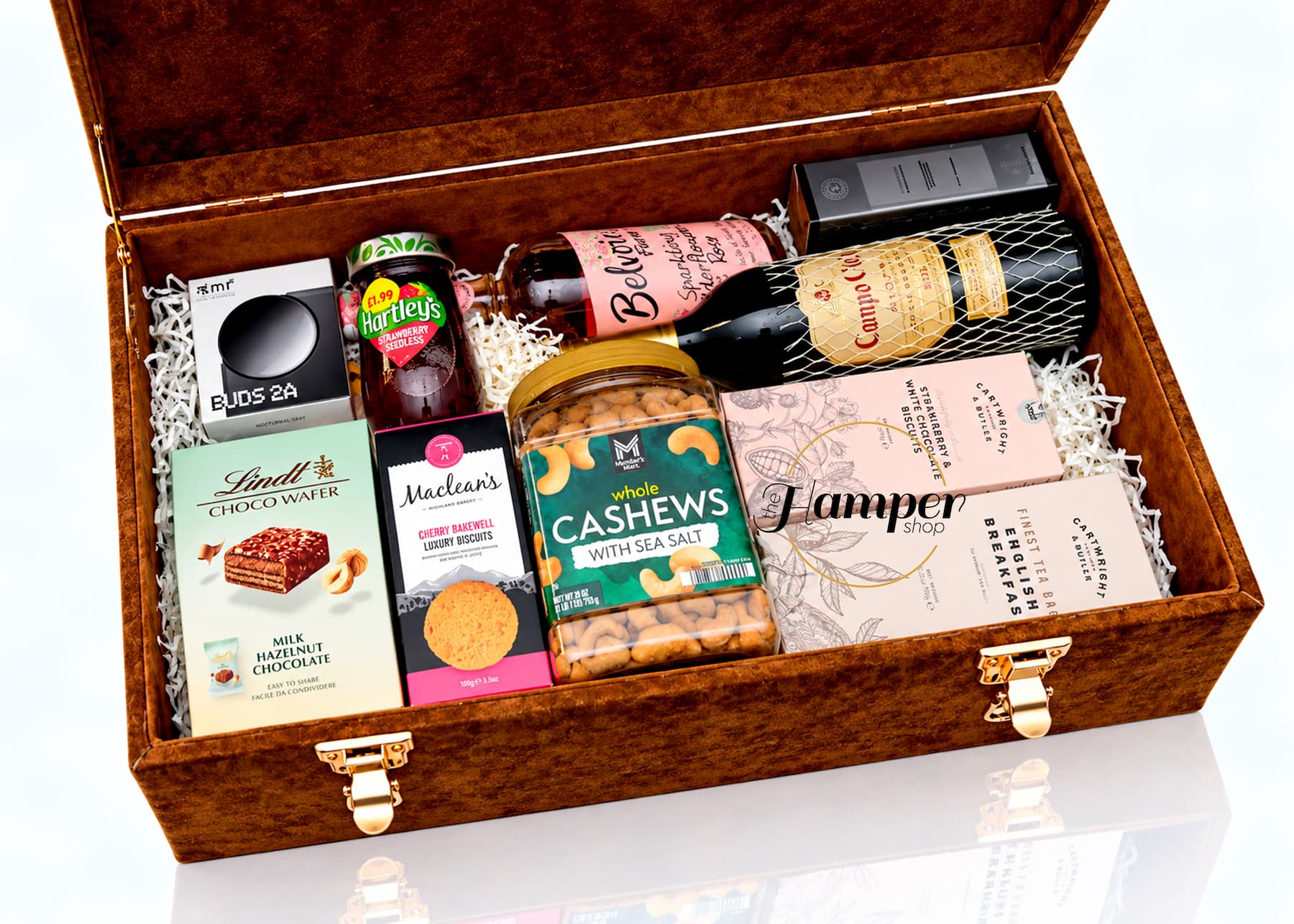 Family Christmas Hamper, open.